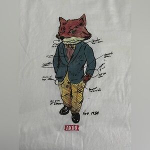 Men’s Akoo Fox Large T-Shirt